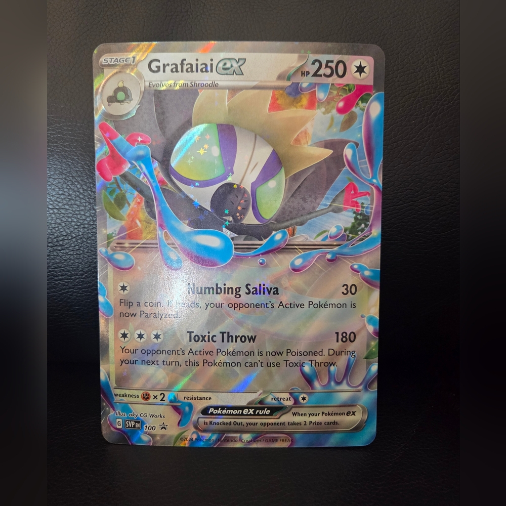 Grafaiai EX Pokémon Jumbo Trading Promo Card